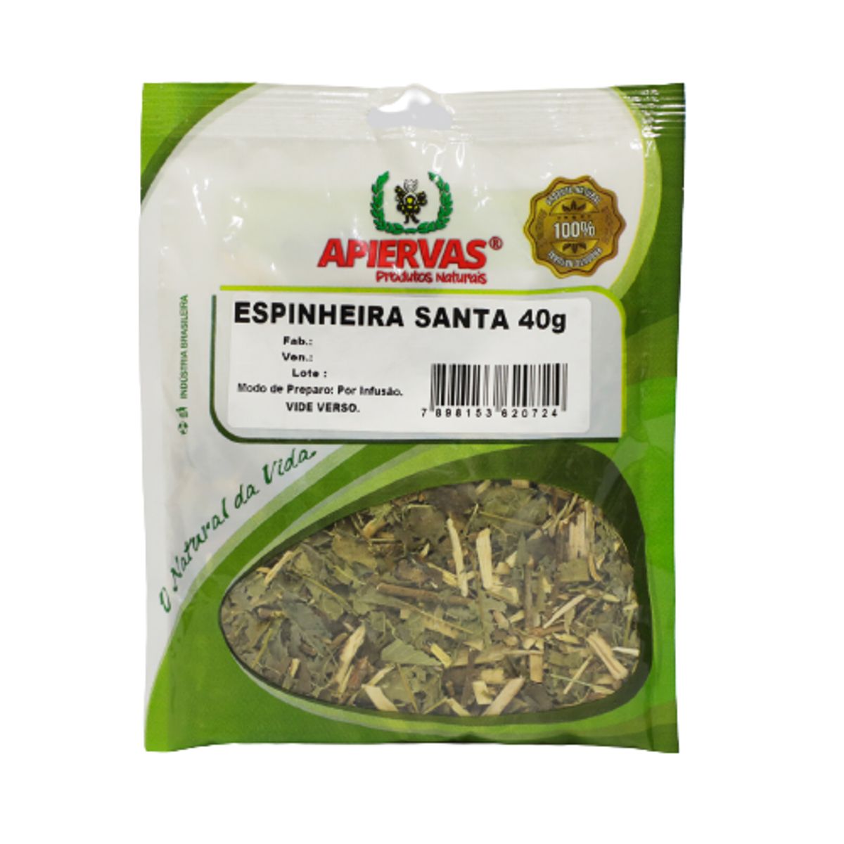 Chá Apiervas Espinheira Santa Pacote 40g